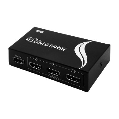 Multiplexor HDMI Manual 3 Dispositivos A 1 Tv – Con Control Remoto 963272 Brobotix