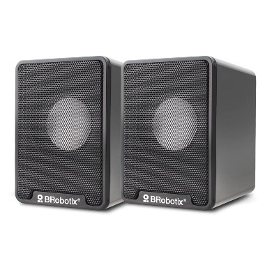 Bocina Alambrica – Stereo, USB + 3.5 Mm, C/Control De Volumen, Antideslizante, De Escritorio, P/Pc/Laptop, Negro Brobotix 963937