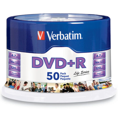 50 Piezas De Dvd+R Verbatim 97174 En Campana 4.7Gb/16X