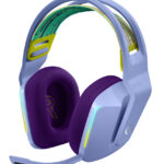 Diadema Audifono C/Microfono 7.1 Gaming Logitech G733 Rgb, Color Lila, Recargable, 981-000889