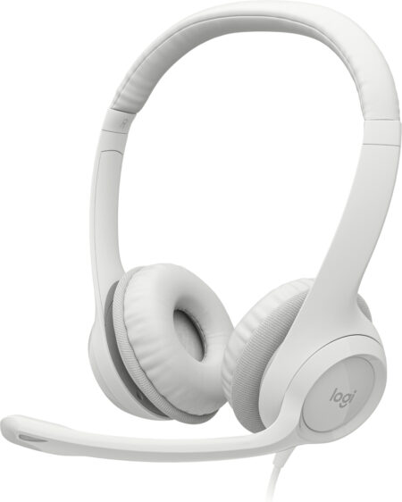 Diadema Audifono C/Microfono Logitech H390 Alambrico Blanco USB, 981-001285
