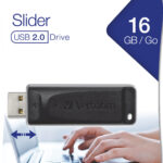 Memoria USB 2.0 16Gb Verbatim Slider 98696 Color Negro