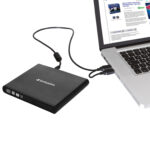 Quemador De Dvd-Cd Externo Verbatim USB-A 2.0 A USB-C/Color Negro/98938