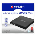 Quemador De Dvd-Cd Externo Verbatim USB-A 2.0 A USB-C/Color Negro/98938