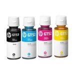PAQUETE DE 4 TINTAS HP GT53/GT52 COLORES NEGRO/CIAN/AMARILLO/MAGENTA/9F3N4AL