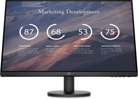 HP P27v G4 monitor de computadora 68.6 cm (27″) 1920 x 1080 Pixeles Full HD LCD Negro