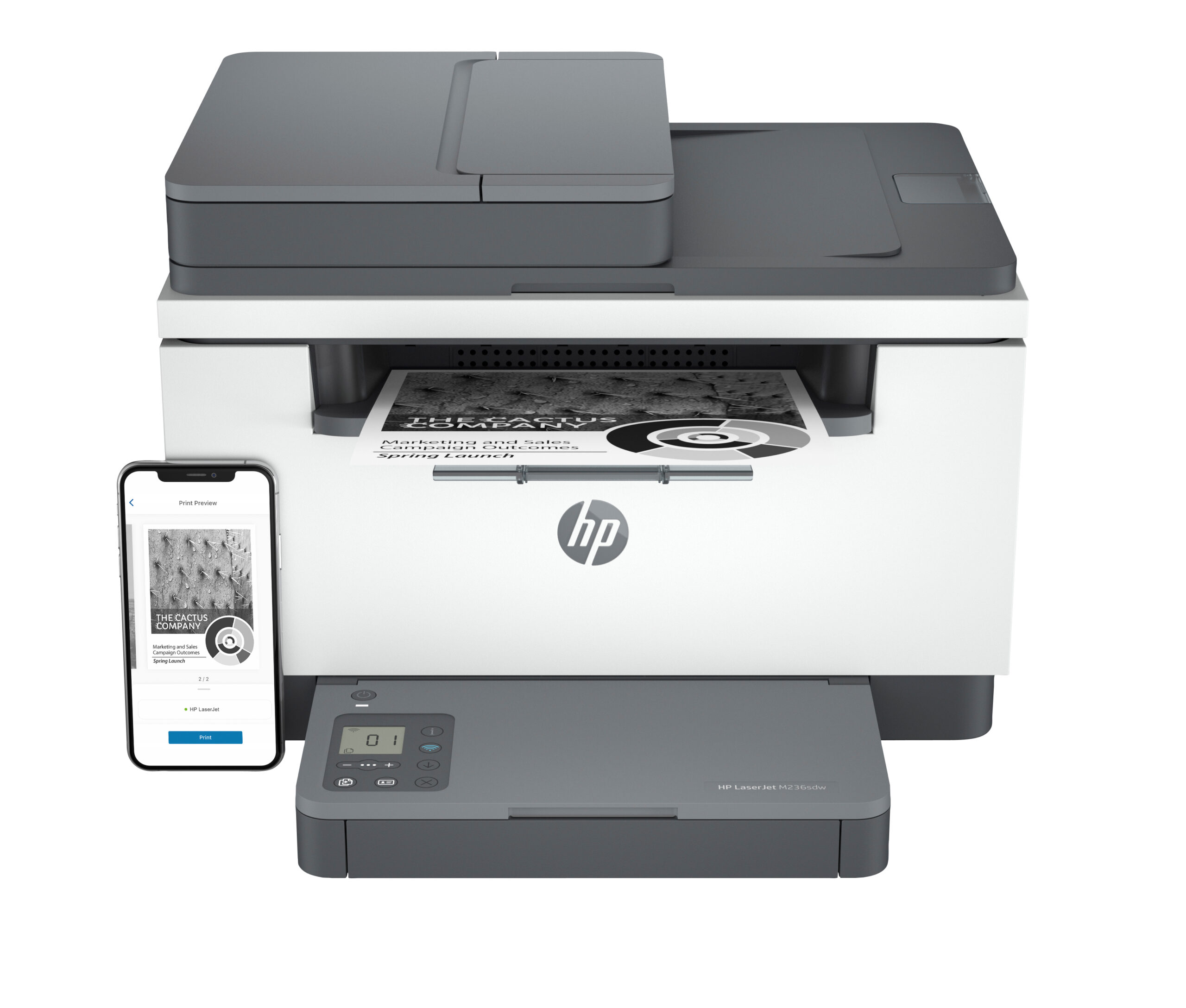 Multifuncional Hp Laserjet Monocromatica M236sdw Blanco Y Negro/30ppm/duplex/usb/ethernet/wifi, 9yg09a#bgj