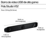 HP Poly Barra De Video USB Poly Studio V52