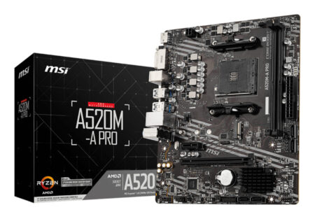 Mb MSI A520M-A Pro Socket Am4/Micro ATX/2Xddr4/HDMI/DVI-D