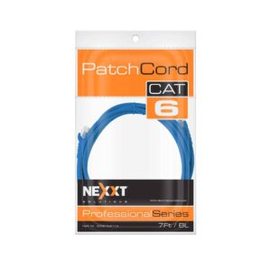 Cable Patch Cord Cat.6 Utp, Multifilar, Con Revestimiento Tipo Cm, 2.10m, Azul 24awg