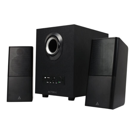 Bocinas Estéreo 2.1 Acteck Inalámbricas Bt-Jack 3.5 Mm Micro SD-USB Negro Impulse As680 –