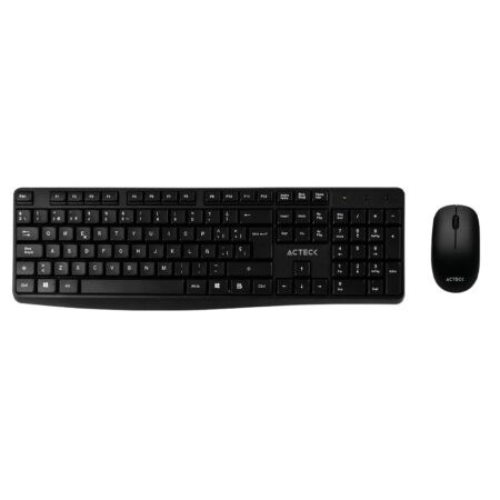 Kit Inalámbrico Acteck Creator Mk440 – Estándar, Negro, Conectividad: Inalámbrica, Teclas: 105, 2 Botones + Scroll