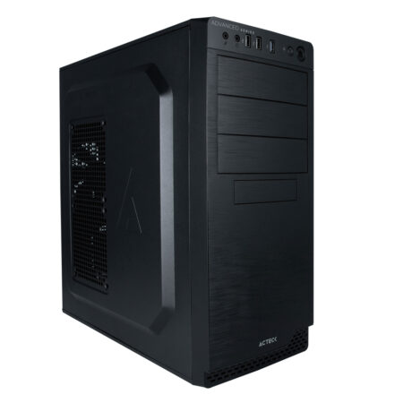 Gabinete Acteck Milan Gm470 Mid Tower ATX – Micro ATX Y Mini Itx USB 3.0 Fuente 500W 1 Vent