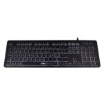 Teclado Alámbrico Iluminado Acteck Ts425 - USB, Español, Negro