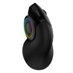 Mouse Inalambrico Vertical Acteck Optimize Mi690 AC-933049 Negro/Rgb/Hasta 2400Dpi/6 Botones+Scroll