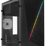 Gabinete Acteck Kyoto Gc460 C/Ventana/Micro Tower/Micro ATX/Mini-ATX/Fuente 500W/Rgb/Negro, AC-933070