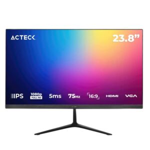 Monitor Acteck Captive Vivid Sp240 - 23.8 Pulgadas, 250 Cd / M², 1920 X 1080 Pixeles, 5-8 Ms, Negro