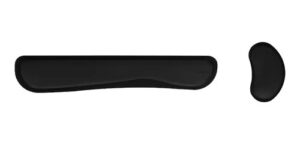 REPOSAMUÑECAS ACTECK  AC-934336, CUSHY TR410 MEMORY FOAM, ACABADO LYCRA PARA MOUSE Y TECLADO, COLOR NEGRO