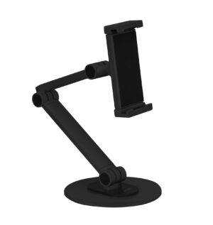 SOPORTE DE ESCRITORIO ARTICULADO PARA TABLETA ACTECK VAULT TOP ST430/PINZA DE SUJECION DE 4.7" A 12.9"/COLOR NEGRO/AC-934565