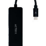 Hub USB C 5 En 1 Acteck AC-934633 Gate 5 Dh640 4Khdmi + 1Xusb A 3.0 + 1Xusb A 2.0 + Tf/SD Negro