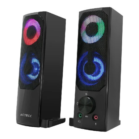 Bocina Acteck Elant Brick As450/Alambrica/3W Rms/3.5Mm/Rgb/Negro/AC-935258