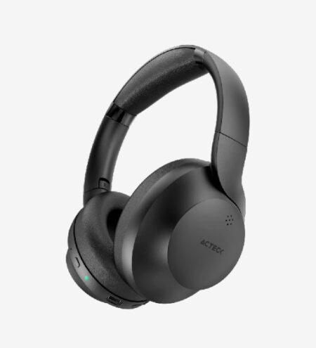 Diadema Audifono C/Microfono Plegable Inalambrico Bluetooth 5.0 Acteck Zion Pro Hp665/Cancelacion De Ruido/Negro, AC-935340