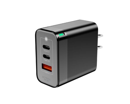 Cargador Acteck Energon Prime Ce707/65W/1Xusb-A/2Xusb-C/Negro/AC-935579