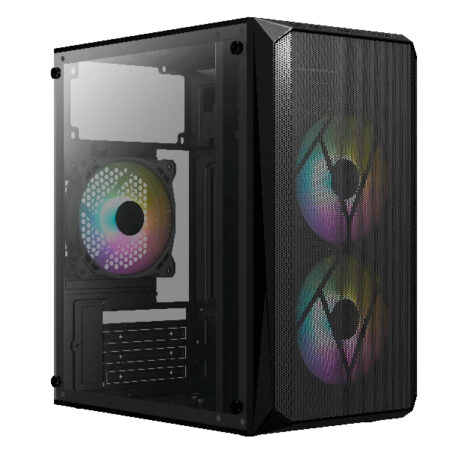 Gabinete Acteck Doom Gi630 – Micro-Tower, Pc, Micro ATX, Mini-ATX, Negro, 500 W