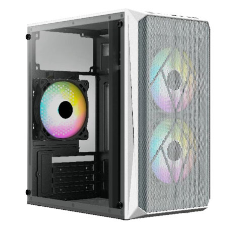 Gabinete Acteck Doom Gi630 – Micro-Tower, Pc, Micro ATX, Mini-ATX, Blanco, 500 W