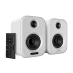 Bocinas Alambrico/Inalambrico Acteck AC-935883 Dynamic Exact Bs650, Bluetooth, 2.0 Canales, 50W Rms, USB, Color Blanco, 2 Piezas