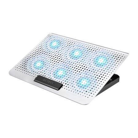 Base Enfriadora Para Laptop 16″, Acteck Froost Max B480, 6 Ventiladores De 2500Rpm, Antiderrapante, Color Blanco, AC-936163