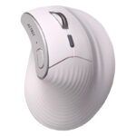 Mouse Inalambrico Vertical Acteck AC-936217 Virtuos Fitt Pro Mi770,1600Dpi/8 Botones/Ergonomico/Bluetooth/USB-C, Color Blanco
