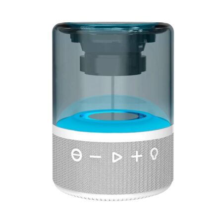 Bocina Portatil Inalambrica Acteck Glee Pure Ap30/Bluetooth 5.2/Blanco/5W + Alimentacion Tipo-C/Iluminacion LED Rgb, AC-936439