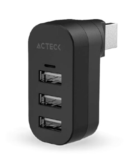 Hub USB 2.0 Port X4R Dh421 Acteck Advanced Series Hub Portatil 3 En 1 –