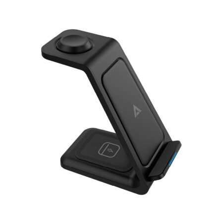 Cargador Inalambrico Energon S-Mate Ci720 3 En 1 Acteck AC-937153 15W/USB-C/Color Negro