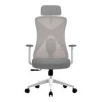 Silla Floe Pro Ec737 Acteck Elite Series Silla De Oficina Ergonómica - Ajuste Lumbar, Reposa Brazos Fijo, Color Blanco. AC-937245