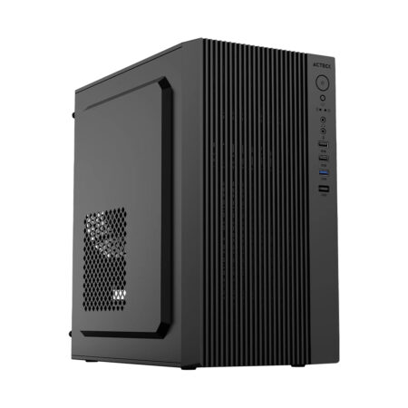 Gabinete Mini Torre Acteck Zenith Gi656 Factor: Micro ATX – Mini Itx, Puertos: 2 USB 2.0 1 USB 3.0 Puerto Dual 3.5Mm(Audio Y Micrófono)