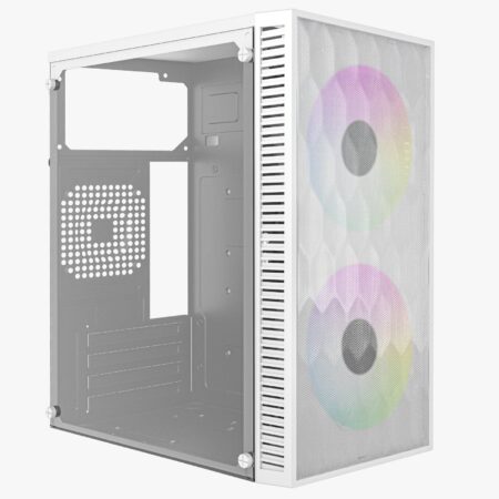 Gabinete Mini Torre Fuji Gc470 Advanced Series – Factor: Micro ATX – Mini Itx, Panel Lateral Cristal Templado, Incluye 2 Ventiladores 120Mm Frgb