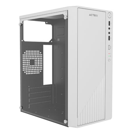 Gabinete Mini Torre Acteck Kioto Gc220 Essential Series Factor De Forma: Mini Torre – Panel Lateral Cristal Templado, Tarjetas Madre Compatibles: Micro ATX