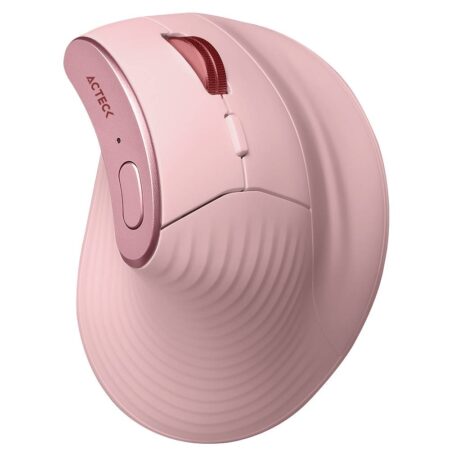 Mouse Inalambrico Vertical Acteck Virtuos Fitt Pro Mi770 2400Dpi/8 Botones+Scroll/Bluetooth/Color Rosa/AC-939638