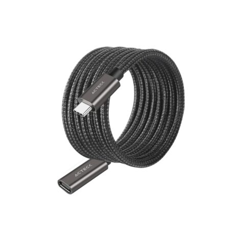 Cable Extension USB-C A USB-C 3.1 Acteck Linx Plus Ce414/60Cm/Nylon Trenzado/Color Negro/AC-939782
