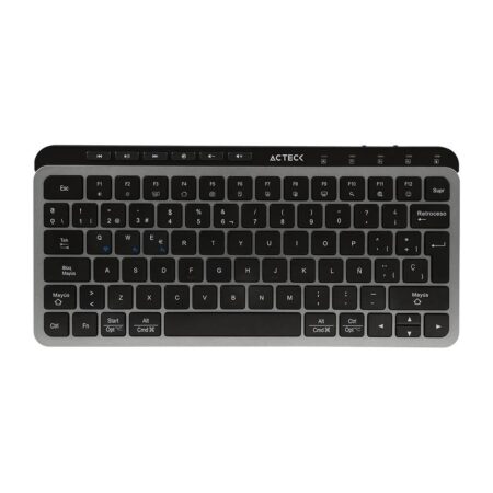 Teclado Inalámbrico 2.4Hz Inspire Krea Ti750 Acteck Elite Series Teclado Inalámbrico Dongle 2.4Mhz – Rango 10M, Bluetooth 5.1, USB A- USB C, 3 Dispositivos
