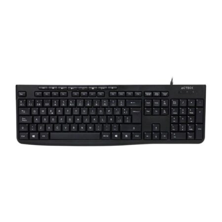 Teclado Alambrico Acteck Inspire Prime Ta222 USB 2.0/112 Teclas/Español/Cable 1.5M/Color Negro/AC-940146