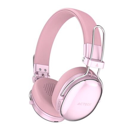 Audífonos Inalámbricos Bluetooth Luxe Chic Hp710 Acteck Elite Series Duración De Batería Hasta 30H – Color Rosa. AC-940900