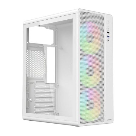 Gabinete Media Torre Essen Pro X Gm767 Elite Series – Color Blanco. AC-941716