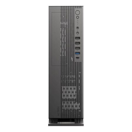 Gabinete Mini Torre Slim+F2120 Onex Gs455 Acteck Factor Micro ATX- Mini Itx – Lector De Tarjetas SD