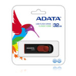 Adata USB 32Gb C008 Negro + Rojo Retractil Ac008-32G-Rkd