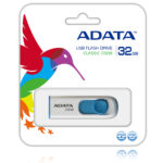 Adata Ubs 32Gb C008 Blanco + Azul Retractil Ac008-32G-Rwe