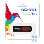 Memoria USB 64Gb Adata C008 Negro/Rojo Ac008-64G-Rkd