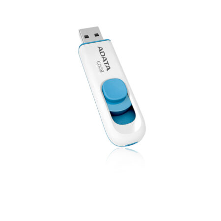 Memoria USB 64Gb Adata C008 Blanco/Azul Ac008-64G-Rwe